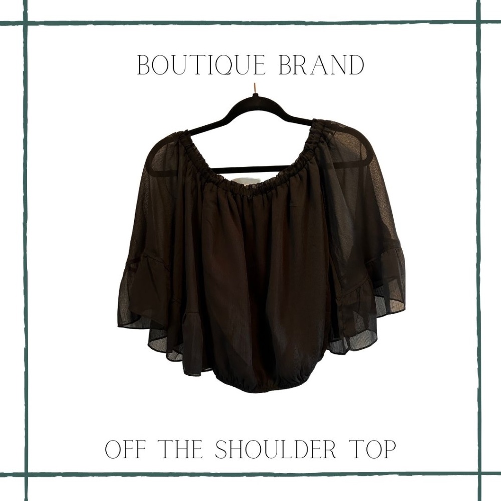 NWT Boutique Brand Off-The-Shoulder Top